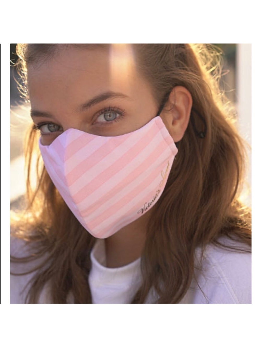 New Victoria Secret iconic signature striped Mask - Picture 13 of 13